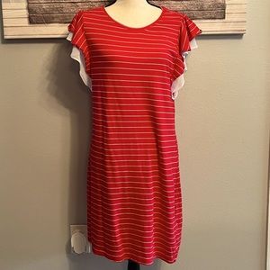 👗Madison Jules Woman’s Red/White Striped Dress Size L